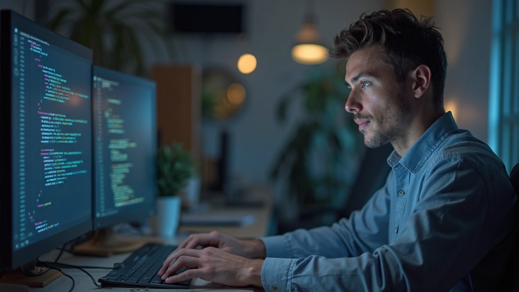 Разработчик отлаживает код в интегрированной среде разработки