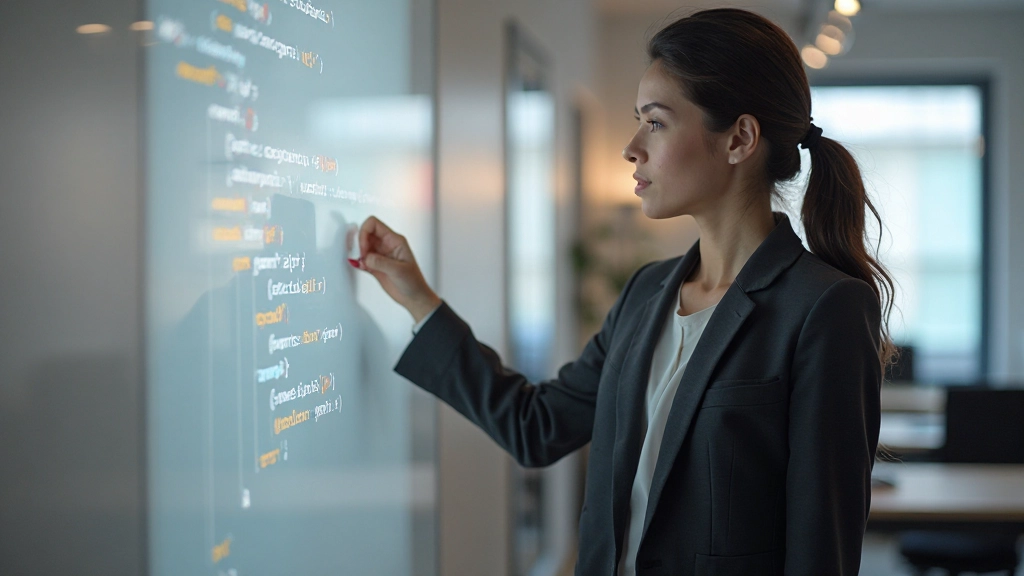 Схема структурированного программирования с блок-диаграммой на доске