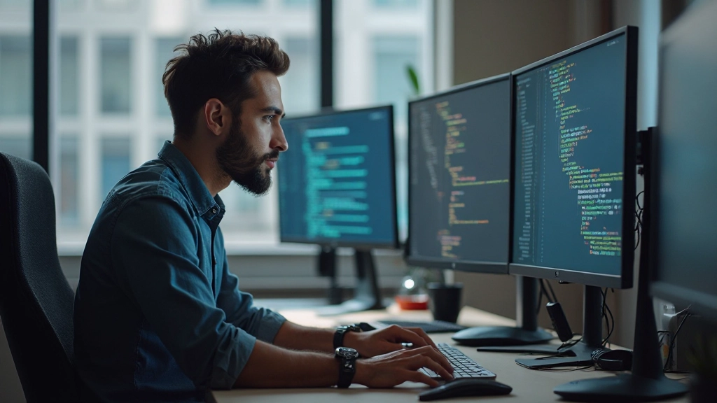 Веб-дизайнер создаёт макет веб-страницы в браузере